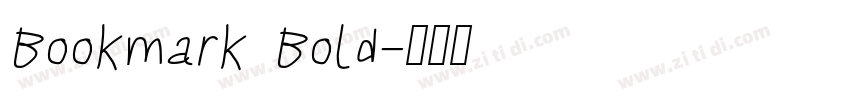 Bookmark Bold字体转换